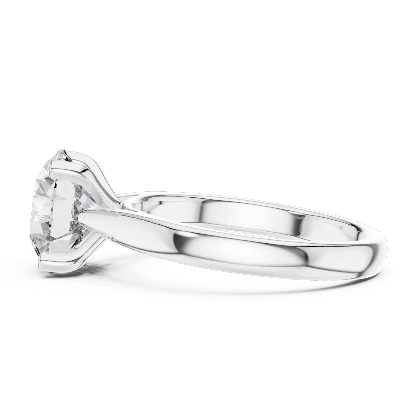 Bague de fiançailles Marguerite 2,07 ct n°2 en or blanc 18 carats, diamant rond, vue 1