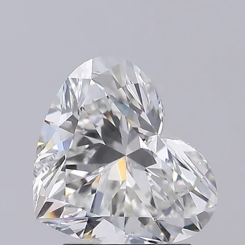 Photo du diamant de laboratoire cœur 2,01 ct