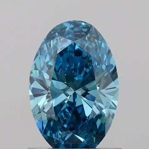 Photo du diamant de laboratoire ovale 1,01 ct