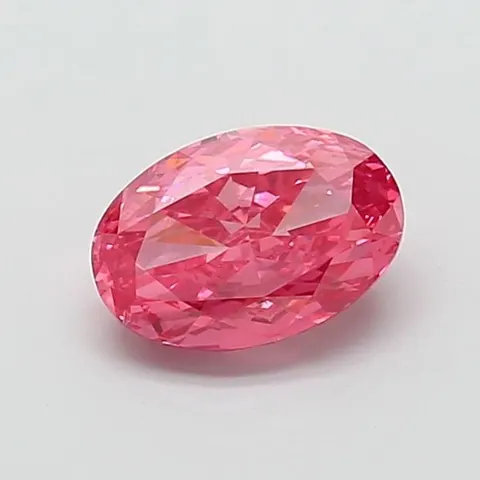 Photo du diamant de laboratoire ovale 3,01 ct