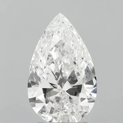 Photo du diamant de laboratoire poire 3,09 ct