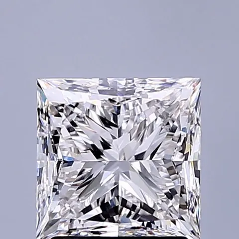 Photo du diamant de laboratoire princesse 2,20 ct