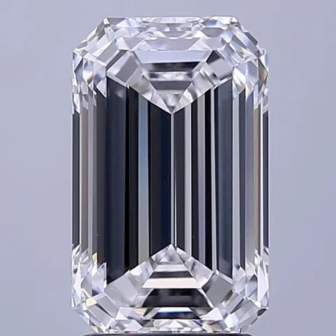 Photo du diamant de laboratoire taille émeraude 2,60 ct